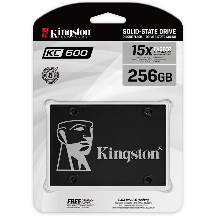 SSD Kingston KC600 da 256 GB Sata3 SKC600 / 256G 2,5