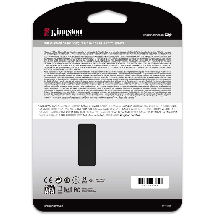 SSD Kingston KC600 da 256 GB Sata3 SKC600 / 256G 2,5