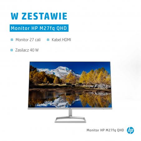 HP M27fq 68,6 cm (27") 2560 x 1440 Pixeles Quad HD LED Plata - Imagen 2