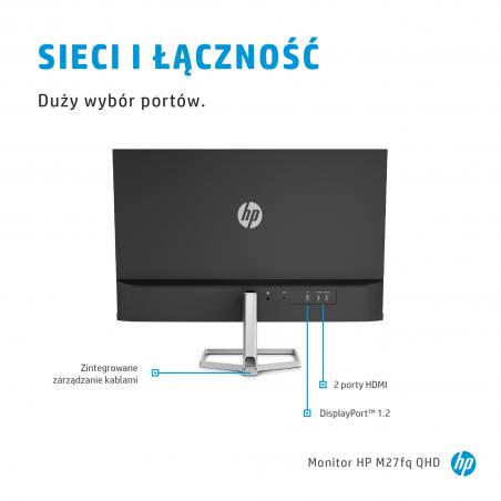 HP M27fq 68,6 cm (27") 2560 x 1440 Pixeles Quad HD LED Plata - Imagen 5