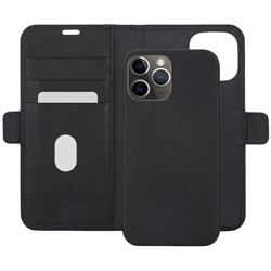 New York - iPhone 13 Pro Max 6.7" - Night Black - full grain pebbled leather cover