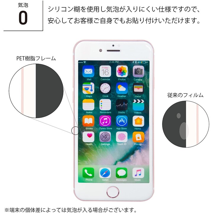 IonGlass for iPhone 8/7/SE - White (Clear/Glossy)