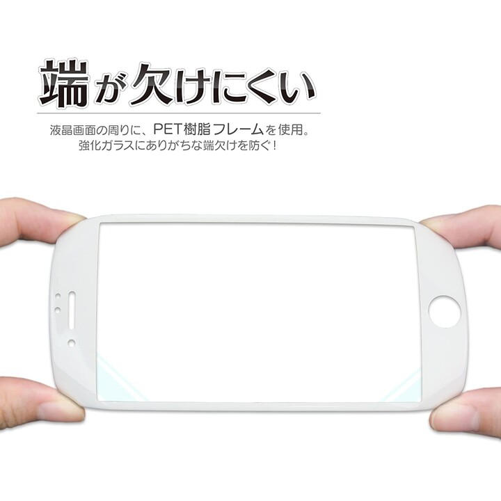 IonGlass for iPhone 8/7/SE - White (Clear/Glossy)