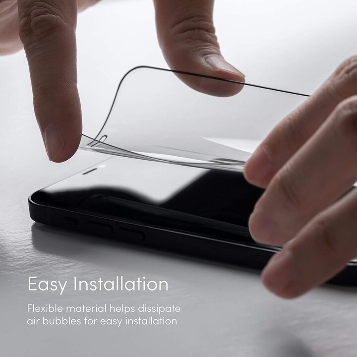 AirFoil Glass Pro for iPhone 12/12 Pro (Clear/Glossy) - Black