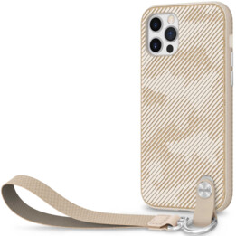Coque fine Altra pour iPhone 12/12 Pro (SnapToª) avec dragonne - Beige