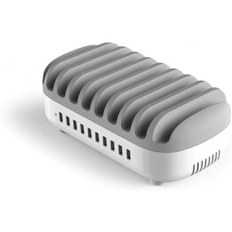 Base de carga USB de 10 puertos Blanco - Enchufe de la UE