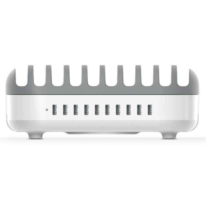 Base de chargement USB de 10 puertos Blanco - Enchufe de la UE