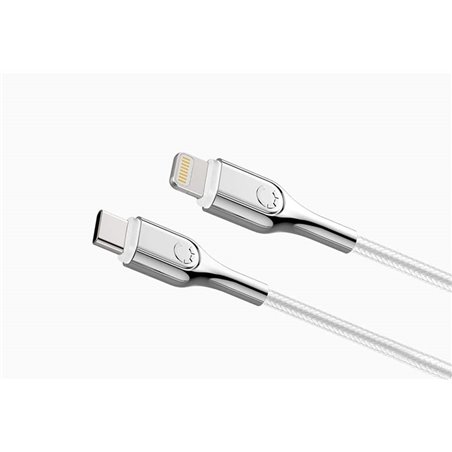 Cabo blindado de raio para USB-C 2M - branco