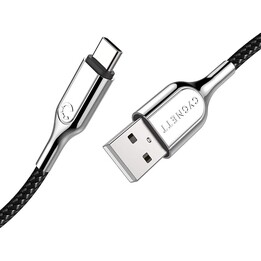 Cavo corazzato 2.0 da USB-C a USB-AÊ (3A/60W) 1M -Bianco