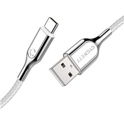 Cable Blindado 2.0 USB-C a USB-AÊ (3A / 60W) 2M -Blanco