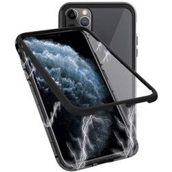 Coque Ozone Magnetic 9H Double Verre Trempé pour iPhone 11 Pro - Noir