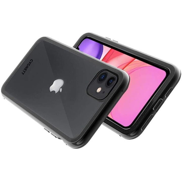 Custodia in vetro temperato doppio Ozone Magnetic 9H per iPhone 11 - Nera