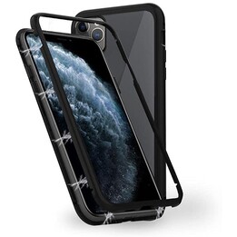Estojo de vidro duplo temperado Ozone Magnetic 9H para iPhone 11 Pro Max - Preto