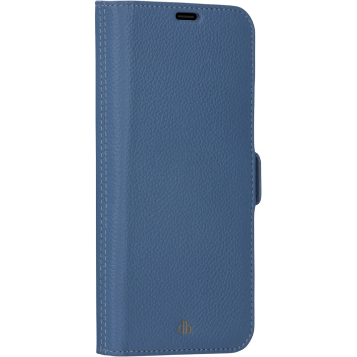 dbramante1928 New York custodia a libro iPhone 13 Pro Max blu marino