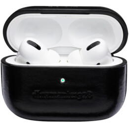 Copenhagen - Estojo de couro de flor integral AirPods Pro - Preto
