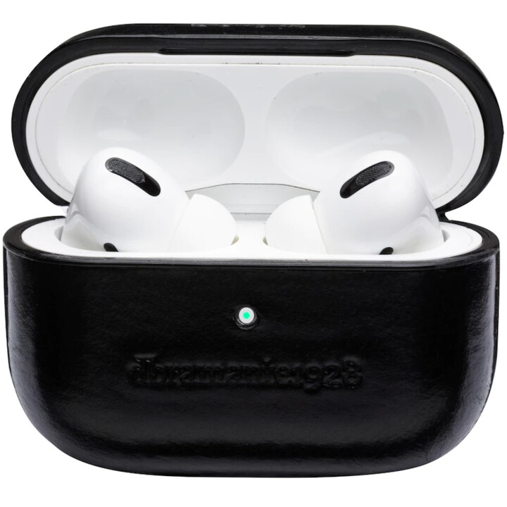 Copenhagen - Estojo de couro de flor integral AirPods Pro - Preto