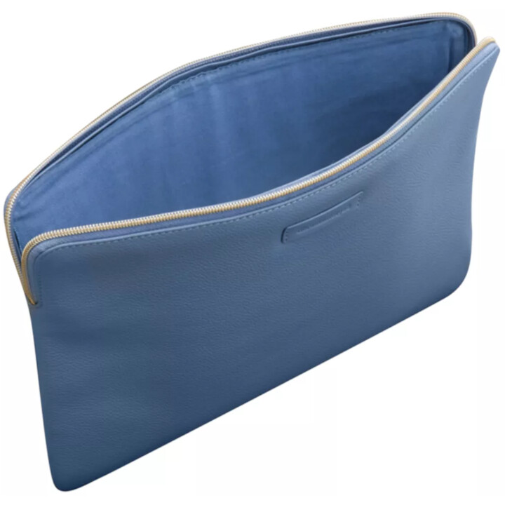 Paris - Laptop/MacBook Pro 16" 15" - Blu oltremare - Custodia in pelle martellata pieno fiore