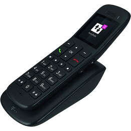 Telekom Speedphone 32 ebony, téléphone DECT avec socle de chargement