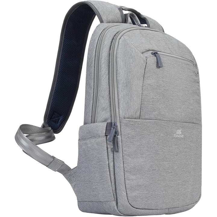 mochila cinza para laptop de 15,6