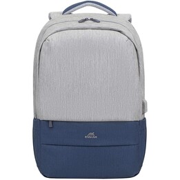 grey/dark blue anti-theft Laptop backpack 17.3