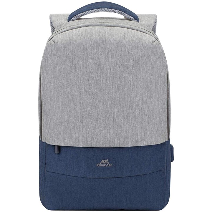 Mochila antirrobo para portátil 15.6 "gris / azul oscuro