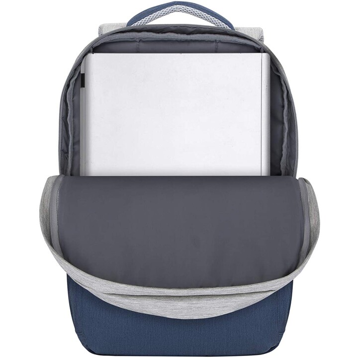 sac à dos pour ordinateur portable antivol gris/bleu foncé 15,6