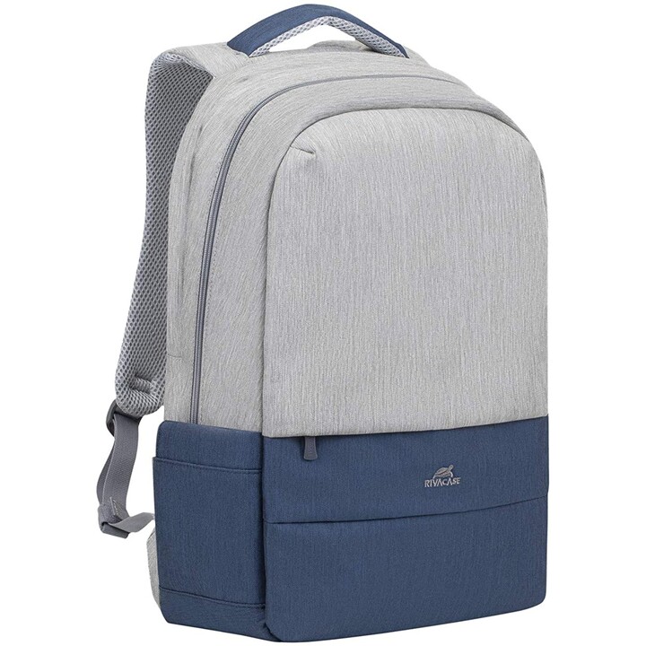 grey/dark blue anti-theft Laptop backpack 15.6