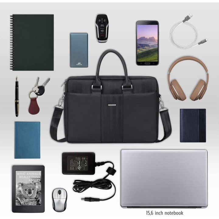 RIVACASE 8135 borsa business per notebook da 15,6" nera