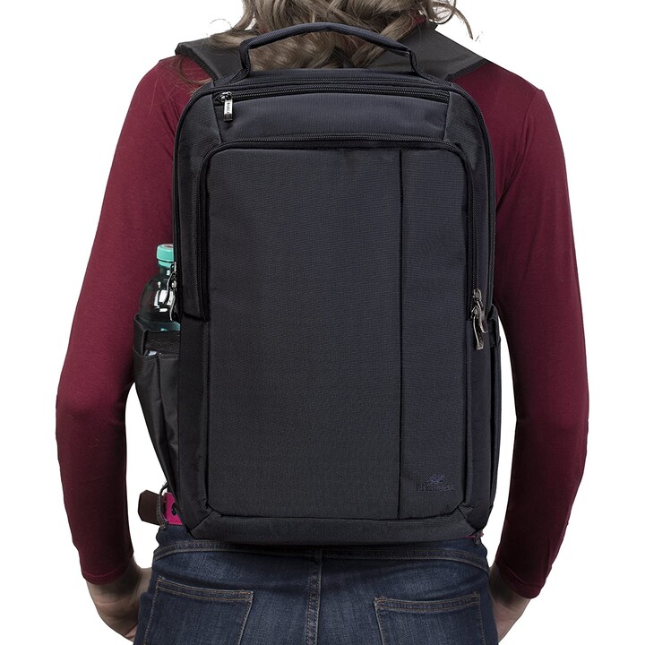 8262 Zentraler Schwarz er Laptop-Rucksack 15,6