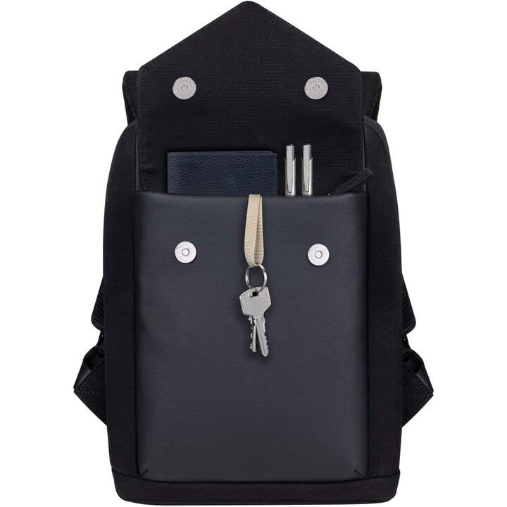 8521 Zaino urbano in tela nera Cardiff