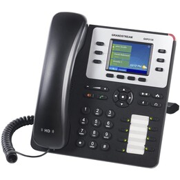 Grandstream Networks GXP-2130 téléphone fixe Noir Combiné filaire TFT 3 lignes