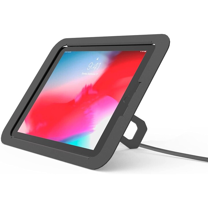 Pacchetto lucchetto e custodia di sicurezza per iPad 2.0 con lucchetto con chiave e cavo - nero