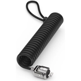 Candado de cable universal en espiral con llave