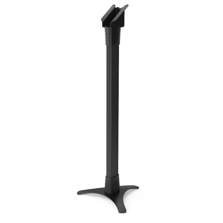 Soporte de piso de seguridad con montaje VESA de altura ajustable - Soporte de piso con pantalla de 45 grados - Negro