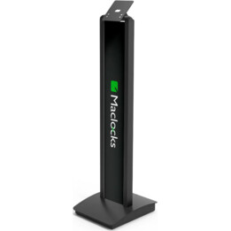 Soporte de piso de seguridad personnalisable BrandMe con montaje VESA - Soporte de piso de pantalla inclinable - Negro