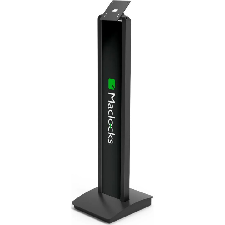 Soporte de piso de seguridad personnalisable BrandMe con montaje VESA - Soporte de piso de pantalla inclinable - Negro