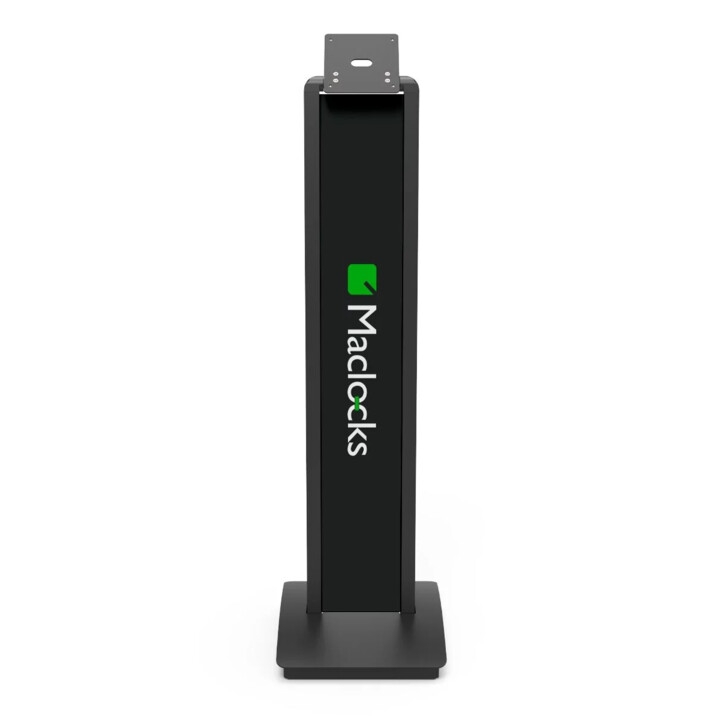 Soporte de piso de seguridad personnalisable BrandMe con montaje VESA - Soporte de piso de pantalla inclinable - Negro