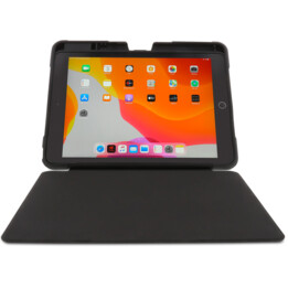 ArmorCase pour iPad 10.2" (2019), 7e génération, coque antichoc avec fermeture magnétique et compartiment à crayons - noir