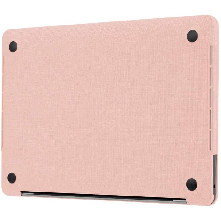 Hardshell testurizzato in Woolenex per MacBook Pro 13 pollici - Thunderbolt 3 (USB-C) 2020 - Rosa cipria