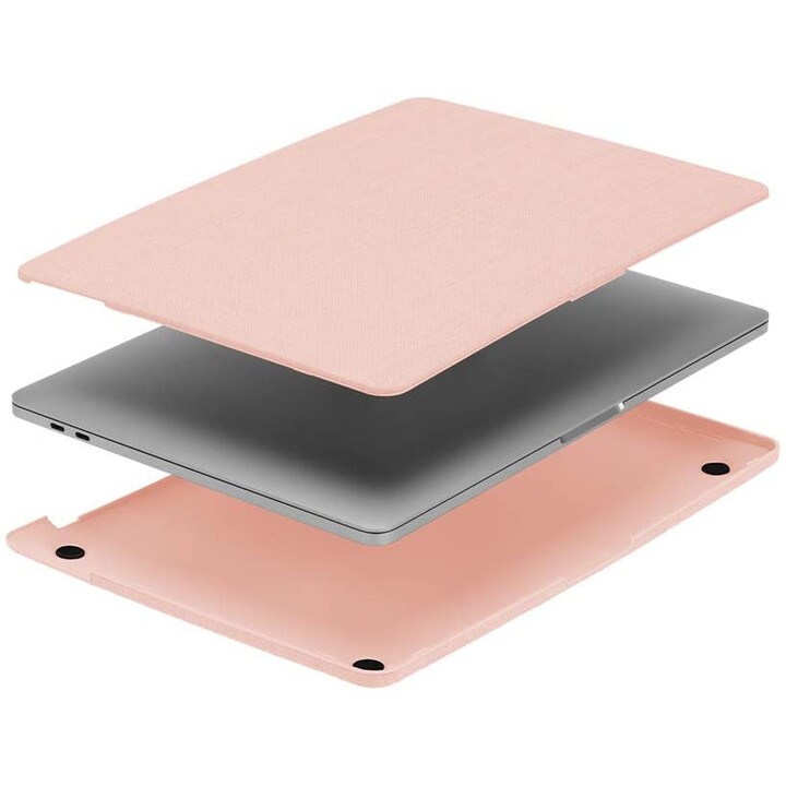 Hardshell Texturé en Woolenex pour MacBook Pro 13 pouces - Thunderbolt 3 (USB-C) 2020 - Rose Blush