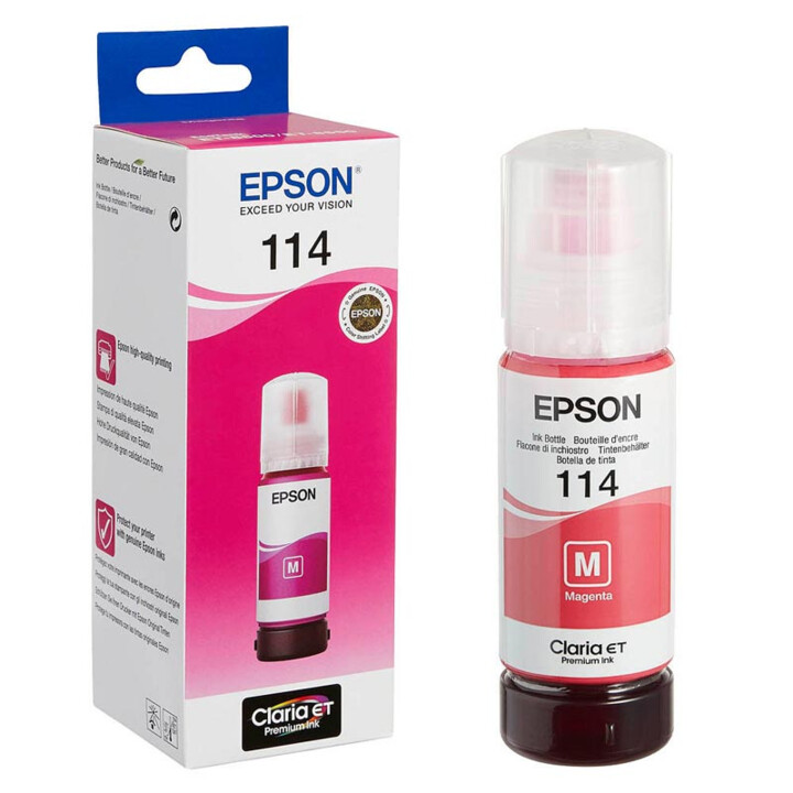 Epson Original EcoTank 114 Nachfülltinte magenta 70ml (C13T07B340)