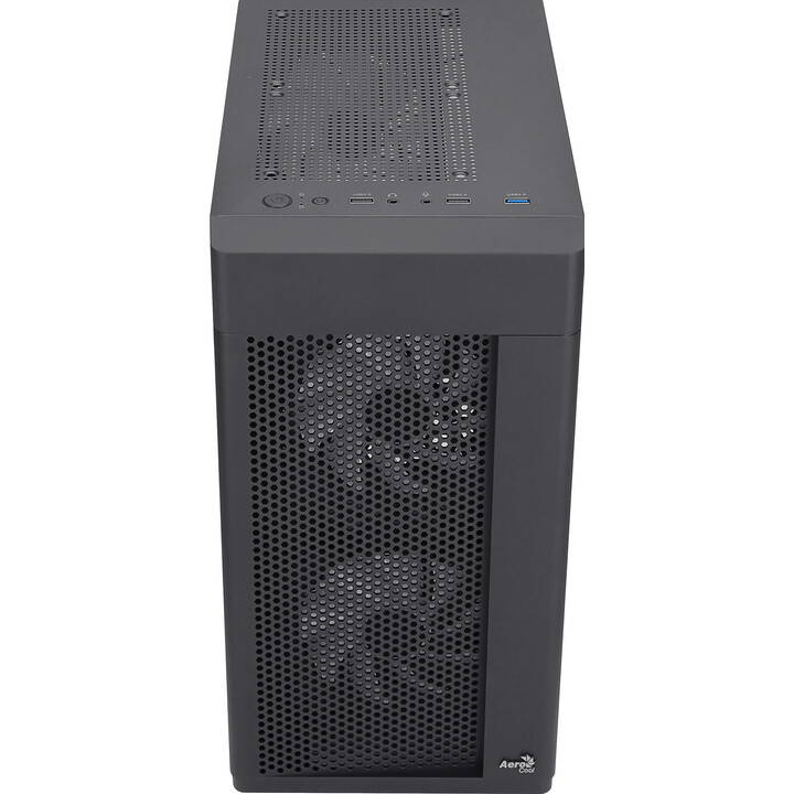 Aerocool HEXFORMBKV2 Micro ATX PC Case 3 FRGB Fans Black