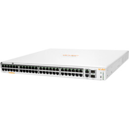 HPE Aruba Instant On 1960 48G PoE 40p Kl.4 8p Kl.6 2XGT 2SFP + 600W Switch EU (48 RJ-45 10/100/1000 PoE JL809A)