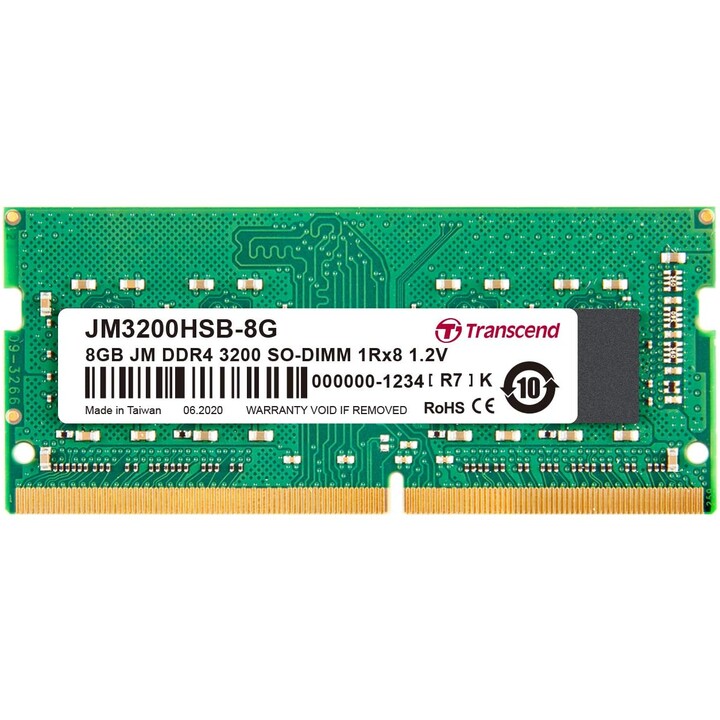 JetRam 8GB DDR4-3200 SO-DIMM 1Rx8 1.2V