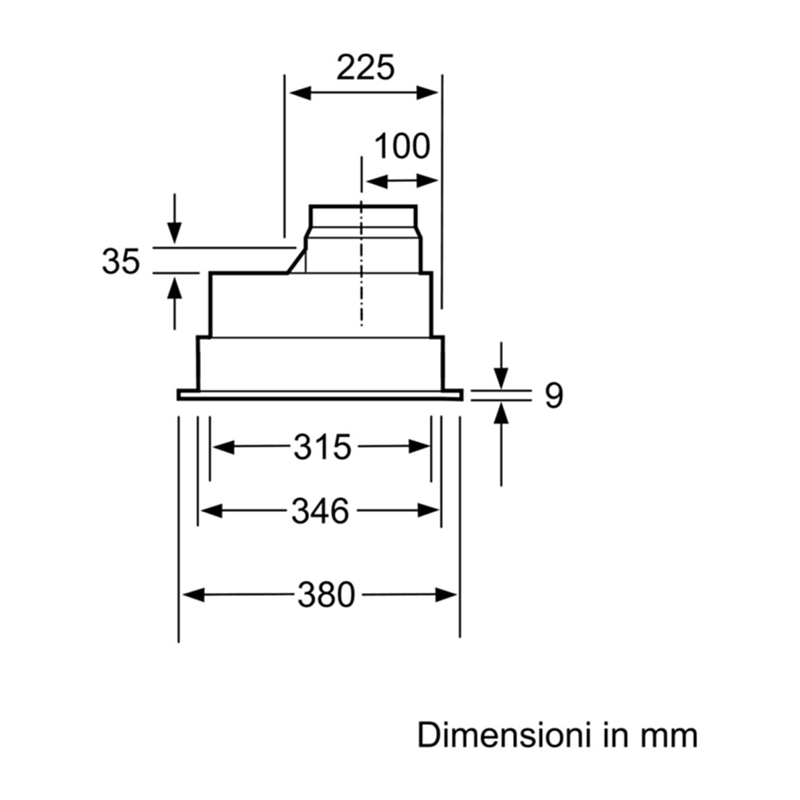 Siemens iQ300 LB75565 campana 610 m³/h Encastrada Acero inoxidable