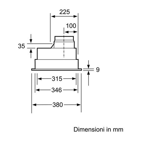 Siemens iQ300 LB75565 hotte 610 m³/h Intégré Acier inoxydable