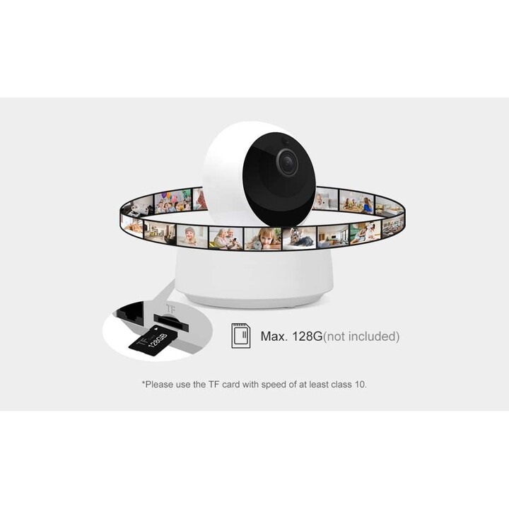 Sonoff GK-200MP2-B câmara de segurança IP Wi‑Fi 1080p 360° branca