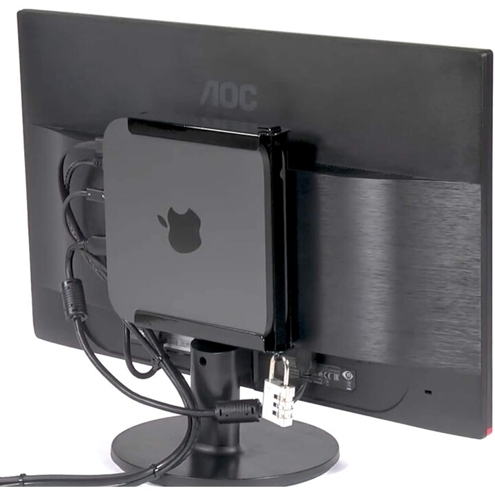 MacCuff mini VESA / Support de bureau pour Unibody Mac mini, verrouillage, câble HDMI * Nouvelle version