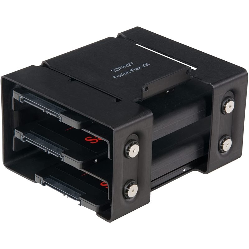 Fusion Flex J3i - Système de montage à 3 disques pour Mac Pro 2019 - Ajoutez vos propres disques SATA