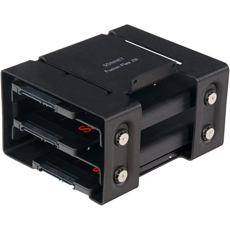 Fusion Flex J3i - Système de montage à 3 disques pour Mac Pro 2019 - Ajoutez vos propres disques SATA